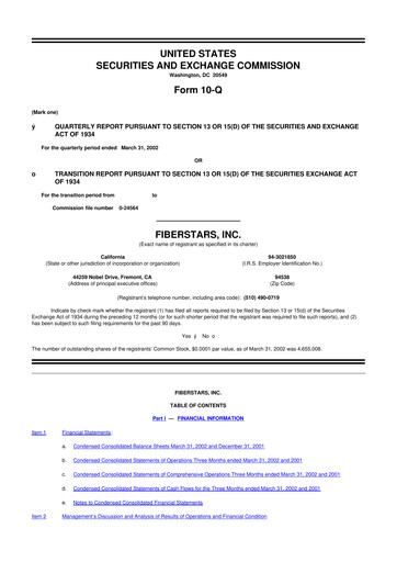 Miniature Energy Focus 10-Q Rapport trimestriel  