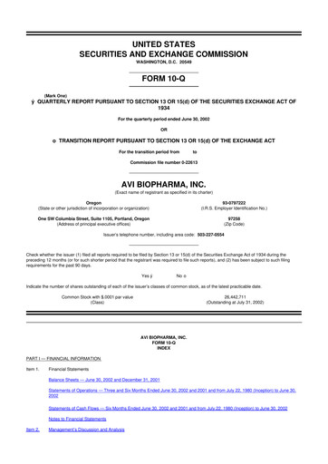 Thumbnail Sarepta Therapeutics
 10-Q Quarterly Report FY 