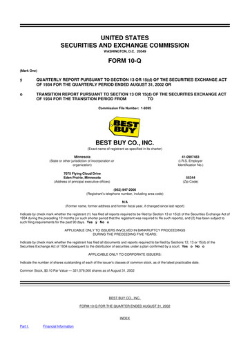 Thumbnail Best Buy 10-Q Quarterly Report FY 