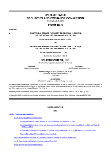 Thumbnail ASGN 10-Q Quarterly Report FY 