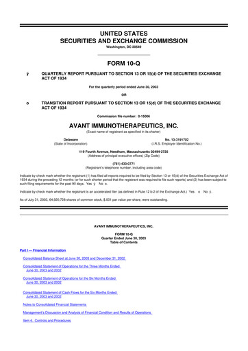 Thumbnail Celldex Therapeutics 10-Q Quarterly Report FY 