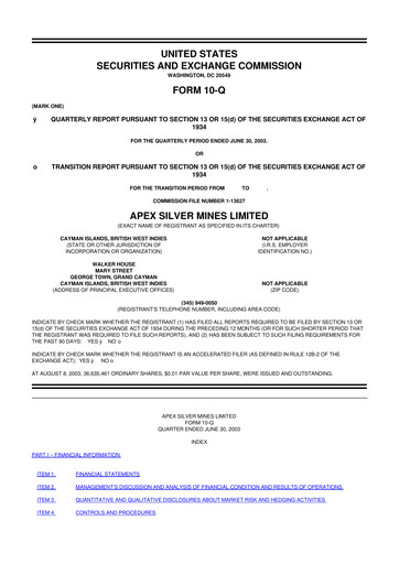 Thumbnail Golden Minerals
 10-Q Quarterly Report FY 