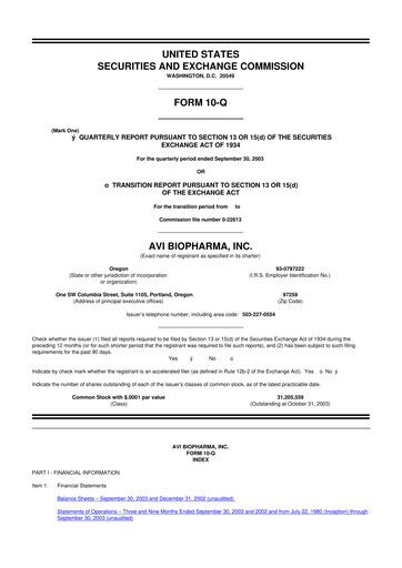Thumbnail Sarepta Therapeutics
 10-Q Quarterly Report FY 