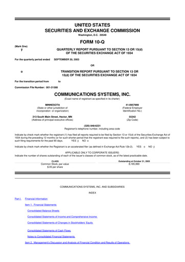 Miniature SUNation Energy Inc. 10-Q Rapport trimestriel  