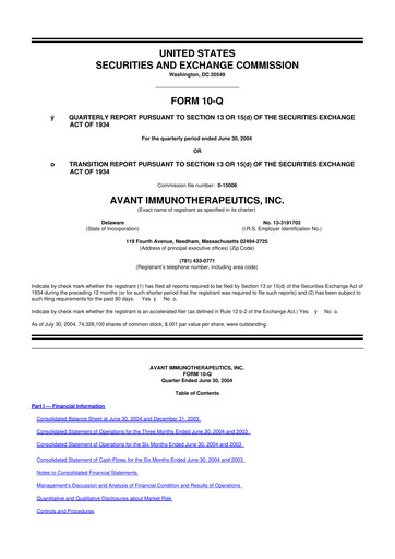 Thumbnail Celldex Therapeutics 10-Q Quarterly Report FY 