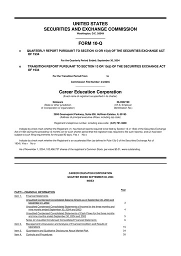 Miniature Perdoceo Education 10-Q Rapport trimestriel  