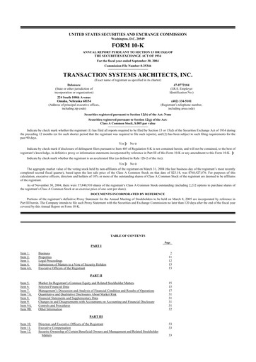 Thumbnail ACI Worldwide
 10-K Annual Report 