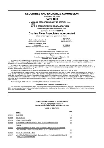 Thumbnail CRA International
 10-K Annual Report 
