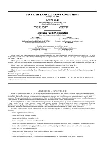 Thumbnail Louisiana-Pacific
 10-K Annual Report 