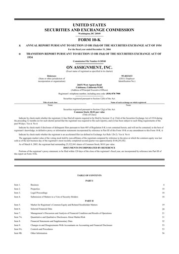 Thumbnail ASGN 10-K Annual Report 