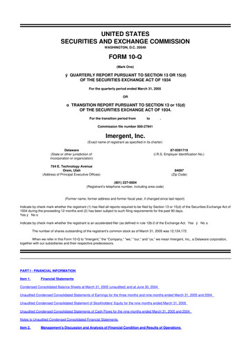 Vorschaubild Crexendo 10-Q Quartalsbericht  