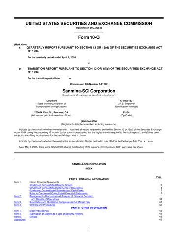 Vorschaubild Sanmina 10-Q Quartalsbericht  