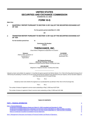 Thumbnail Innoviva 10-Q Quarterly Report FY 