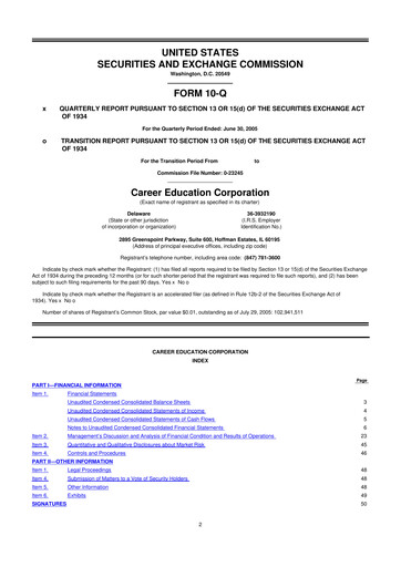 Miniature Perdoceo Education 10-Q Rapport trimestriel  