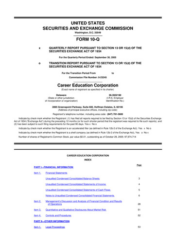 Miniature Perdoceo Education 10-Q Rapport trimestriel  