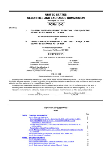 Thumbnail Dine Brands Global 10-Q Quarterly Report FY 