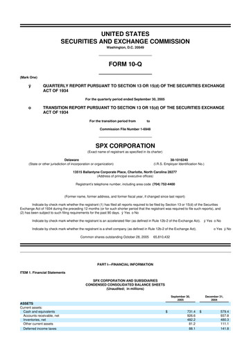 Thumbnail SPX Technologies 10-Q Quarterly Report FY 
