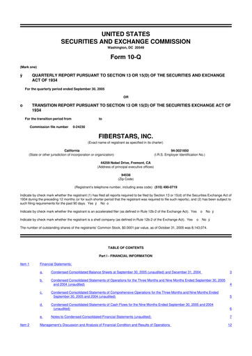 Miniature Energy Focus 10-Q Rapport trimestriel  