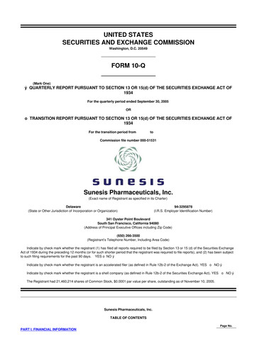 Vorschaubild Viracta Therapeutics 10-Q Quartalsbericht  