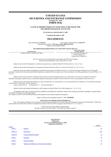 Thumbnail 3M 10-K Annual Report 