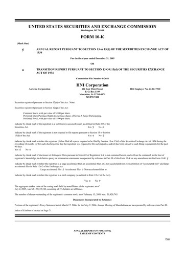 Thumbnail HNI Corporation
 10-K Annual Report 