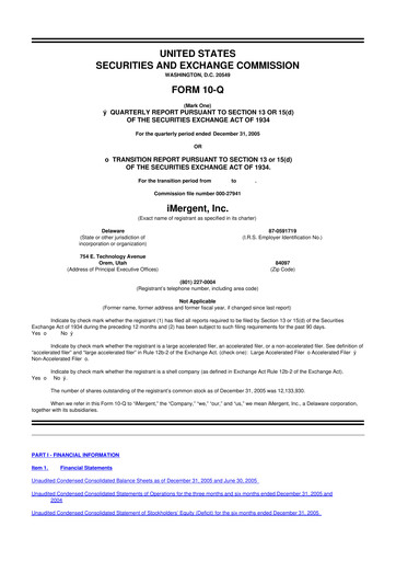 Vorschaubild Crexendo 10-Q Quartalsbericht  