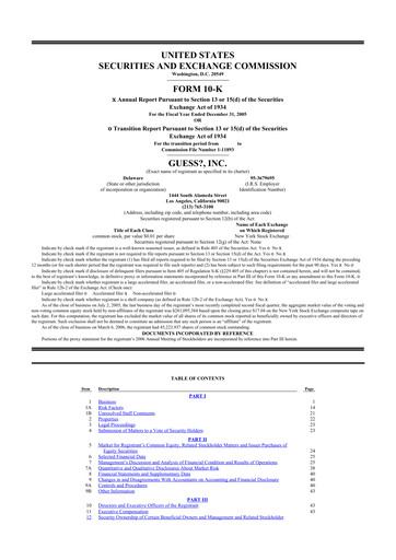 Thumbnail Guess 10-K Annual Report 