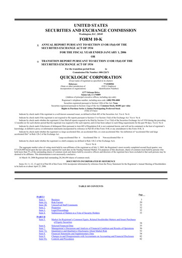 Thumbnail Quicklogic 10-K Annual Report 