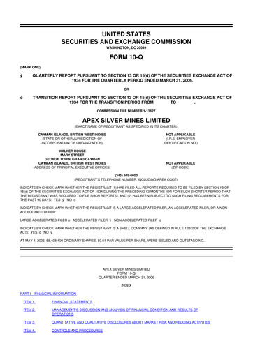 Thumbnail Golden Minerals
 10-Q Quarterly Report FY 