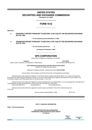 Thumbnail SPX Technologies 10-Q Quarterly Report FY 