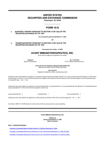 Thumbnail Celldex Therapeutics 10-Q Quarterly Report FY 