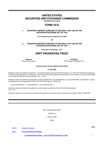 Thumbnail Equity Commonwealth 10-Q Quarterly Report FY 