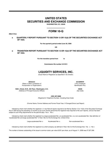 Thumbnail Liquidity Services
 10-Q Quarterly Report FY 