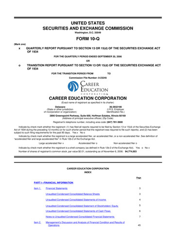 Miniature Perdoceo Education 10-Q Rapport trimestriel  