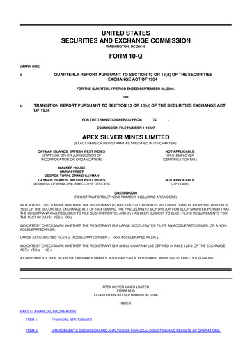 Thumbnail Golden Minerals
 10-Q Quarterly Report FY 
