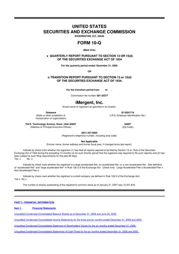 Vorschaubild Crexendo 10-Q Quartalsbericht  