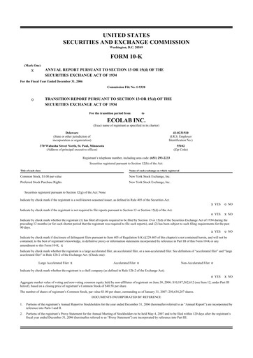 Thumbnail Ecolab 10-K Annual Report 