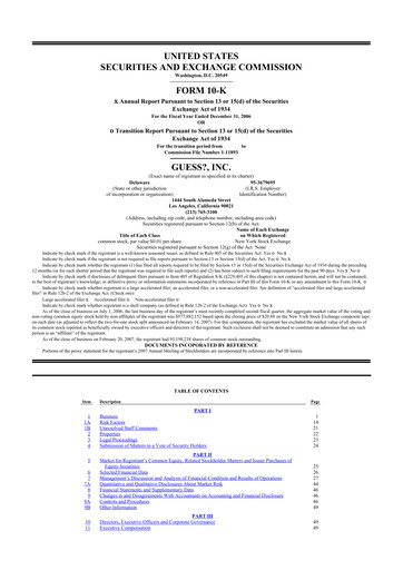 Thumbnail Guess 10-K Annual Report 