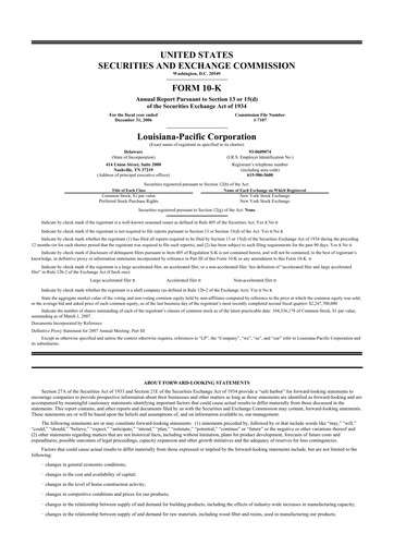 Thumbnail Louisiana-Pacific
 10-K Annual Report 