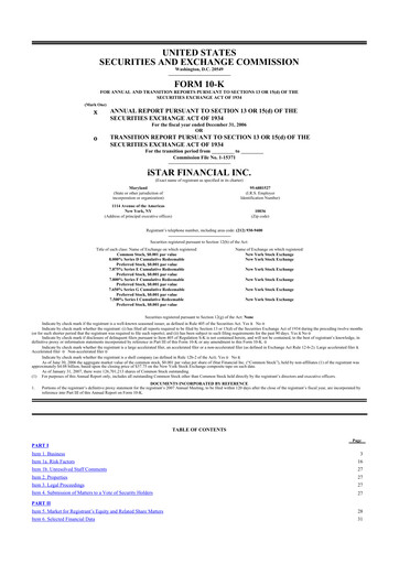 Thumbnail Safehold
 10-K Annual Report 