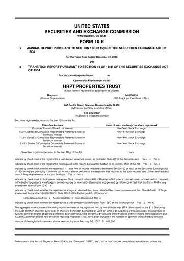 Thumbnail Equity Commonwealth 10-K Annual Report 