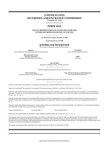 Thumbnail Booking Holdings (Booking.com) 10-K Annual Report 