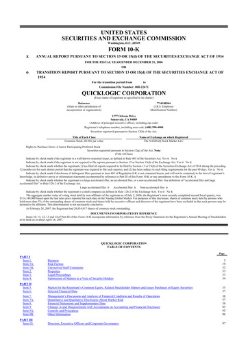 Thumbnail Quicklogic 10-K Annual Report 