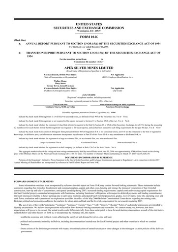Thumbnail Golden Minerals
 10-K Annual Report 