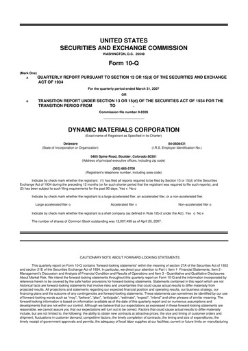 Thumbnail DMC Global 10-Q Quarterly Report FY 