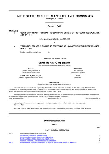 Vorschaubild Sanmina 10-Q Quartalsbericht  