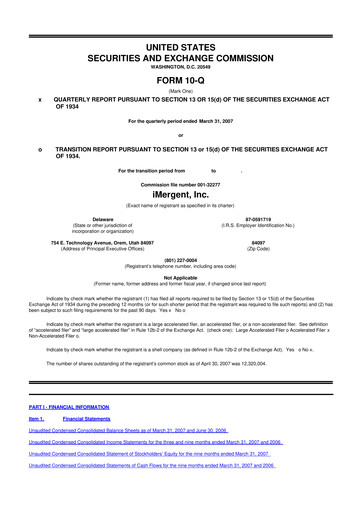 Vorschaubild Crexendo 10-Q Quartalsbericht  