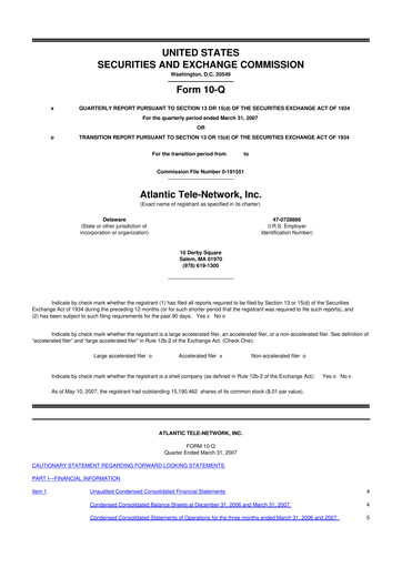 Thumbnail ATN International 10-Q Quarterly Report FY 