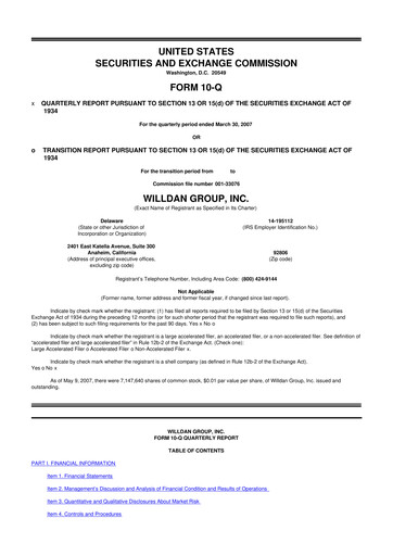 Thumbnail Willdan Group
 10-Q Quarterly Report FY 