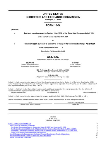 Thumbnail AXT Inc
 10-Q Quarterly Report FY 